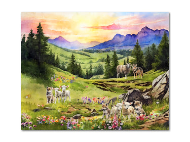 The Millennium 1000 year Kingdom of God (Isaiah 11:6) Digital download printable art #2